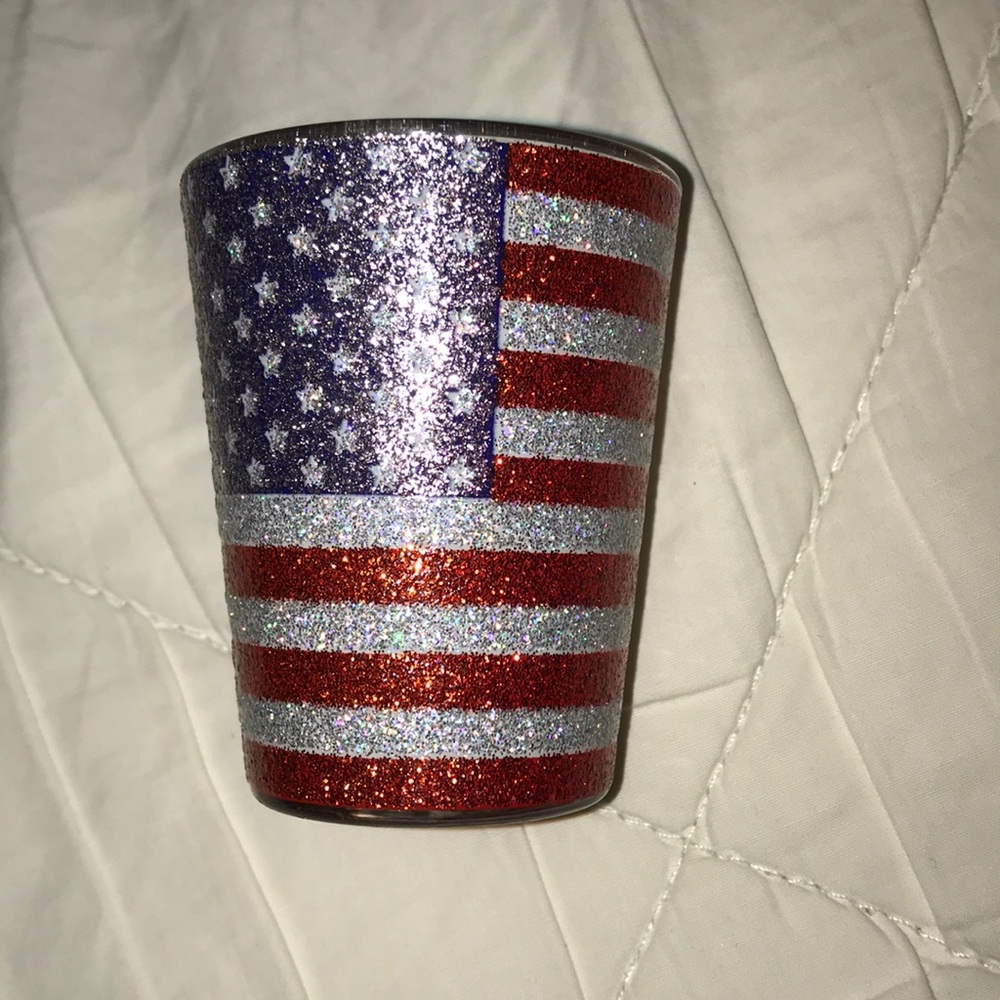 Glitter American Flag Shot Glass